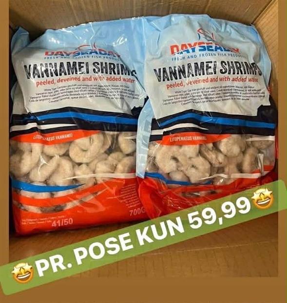 🦐 JA TAK BILLIGE VANNAMEI REJER 🦐
