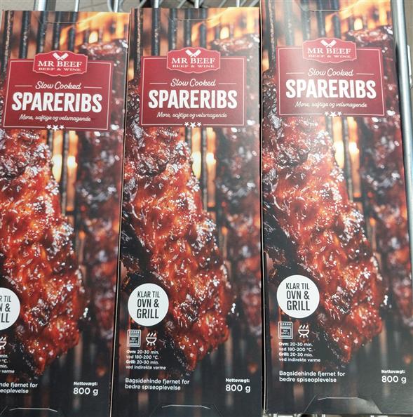 Lækre spareribs fra Mr. Beef 😍